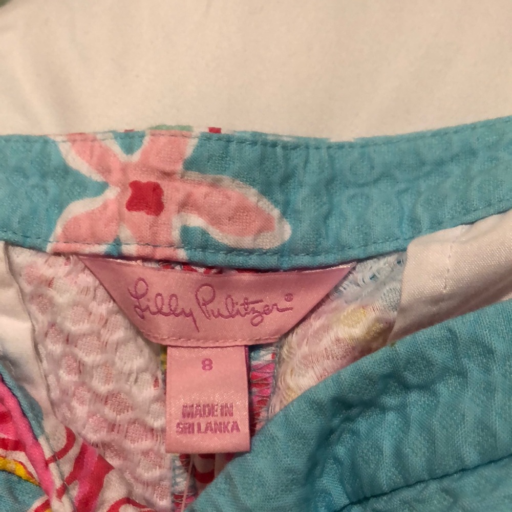 NWT Lilly Pulitzer breakwater blue Adie shorts - Picture 2 of 3